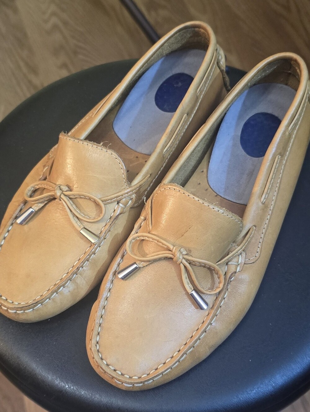 Mercanti Fiorentini tan leather - Casual Slip-On Loafers Sz 8.5